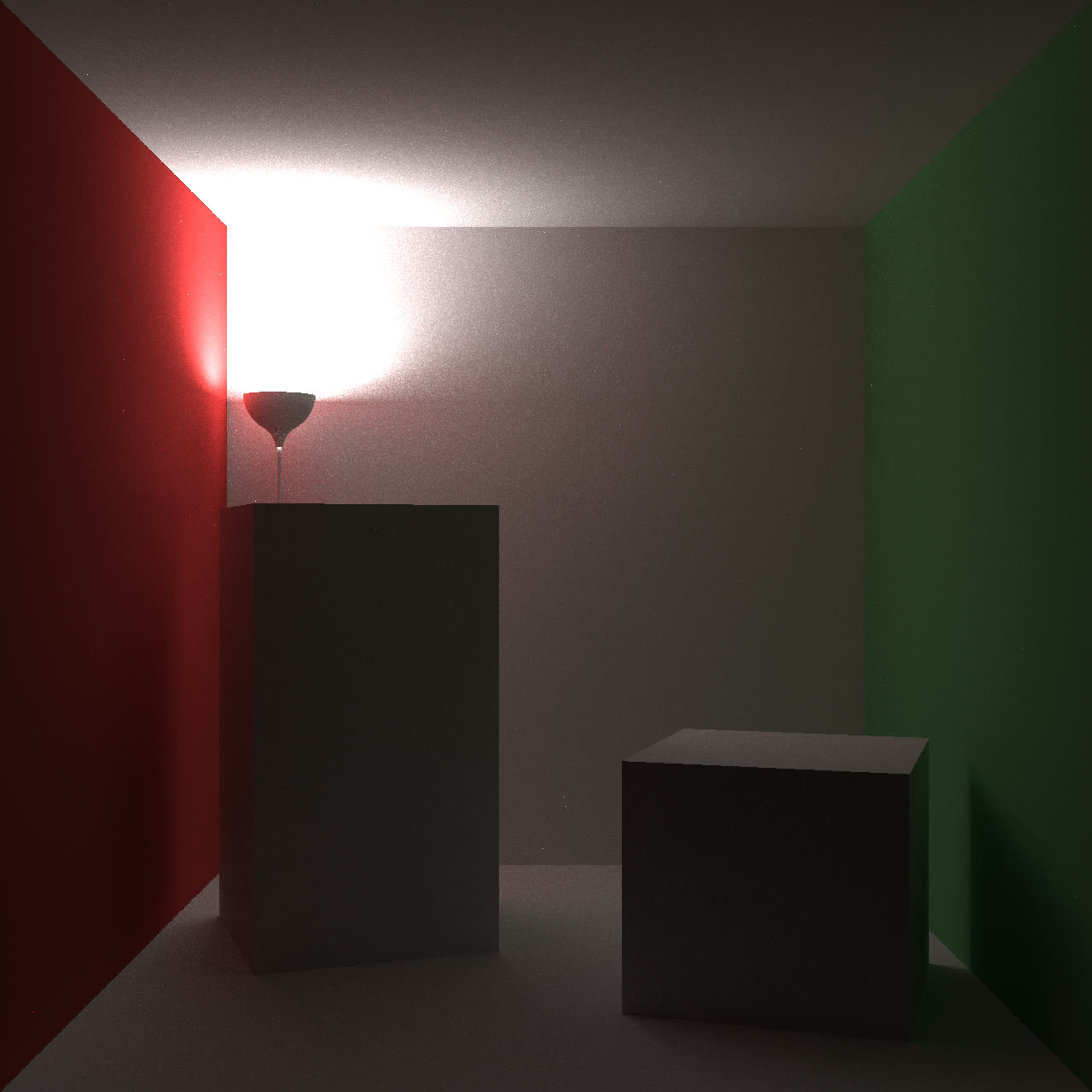 A render from FreezeRay showing a complex indoor scene.
