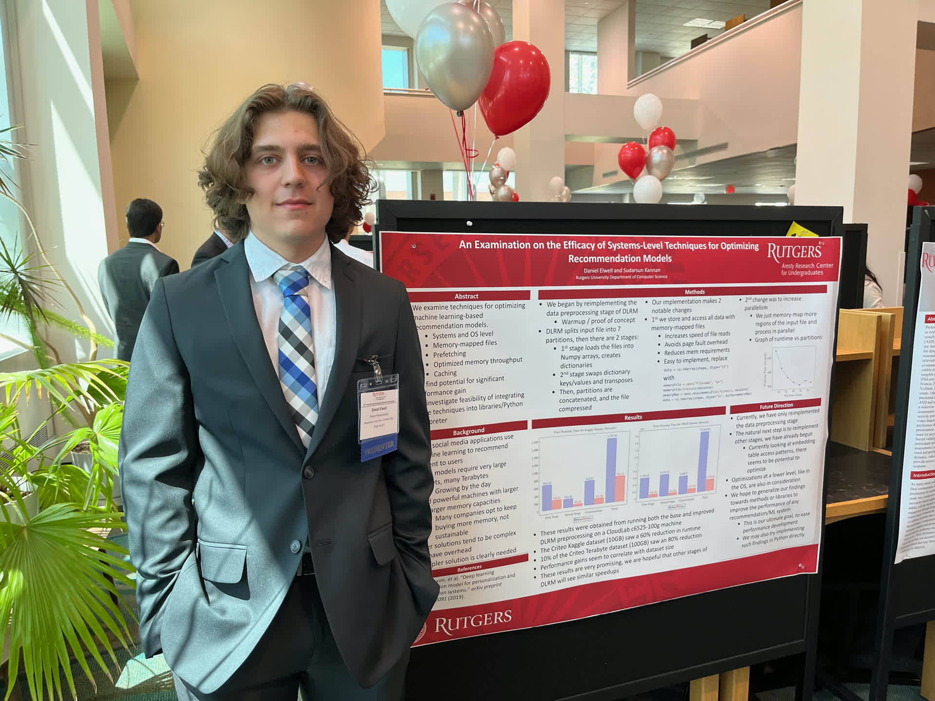 Photo of my presentation at the Aresty symposium